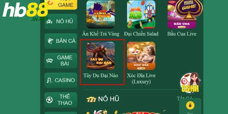 Tây Du Đại Náo HB88 – Tựa Game Thu Hút Hàng Triệu Game Thủ